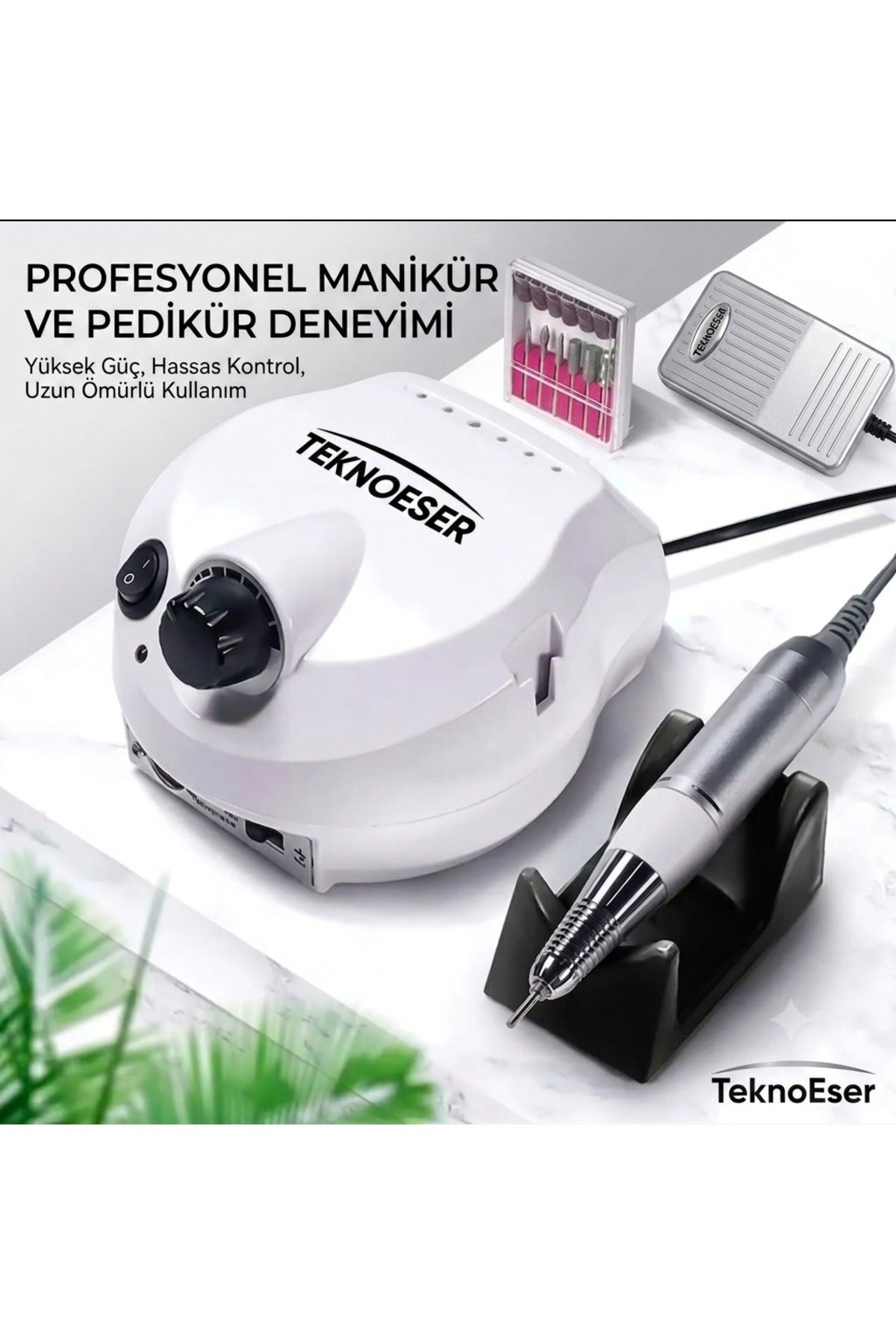 Manikür Pedikür Törpü Seti Elektrikli Tırnak Bakım Seti 6 Parça