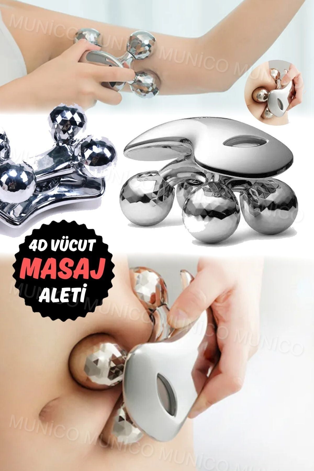 4D Masaj Aleti ile Selülit Azaltıcı ve Sıkılaştırıcı Egzersiz Seti