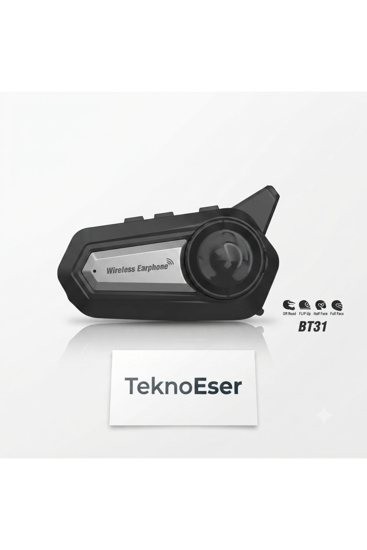 BT31 Motosiklet Kask İçi Bluetooth İnterkom - Kablosuz Kulaklık ve Ses Sistemi