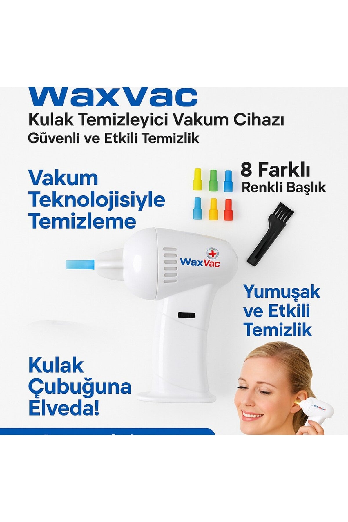 Vakumlu Kulak Temizleme Aleti – Nazik ve Etkili Kulak Bakımı