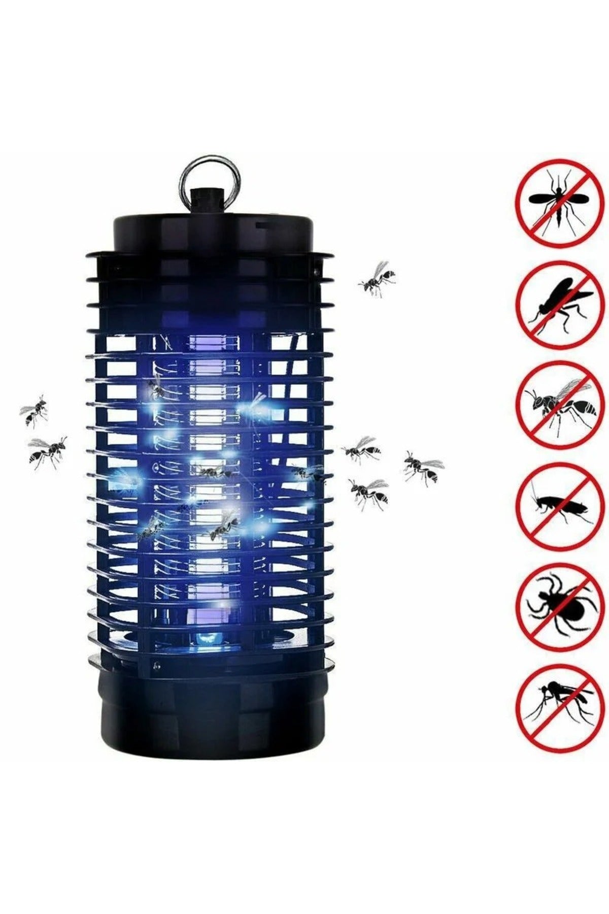 Elektrikli Sivri Sinek Öldürücü Sinek Cızz Cihazı 4-6 Watt Mor Işık Sivri Kara Sineklere
