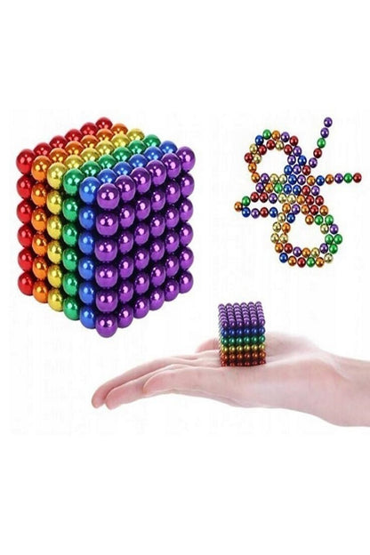 Renkli Mıknatıs Topları , Eğitici Öğretici Manyetik Neodmium Küre Mıknatıs-216 Adet 5mm
