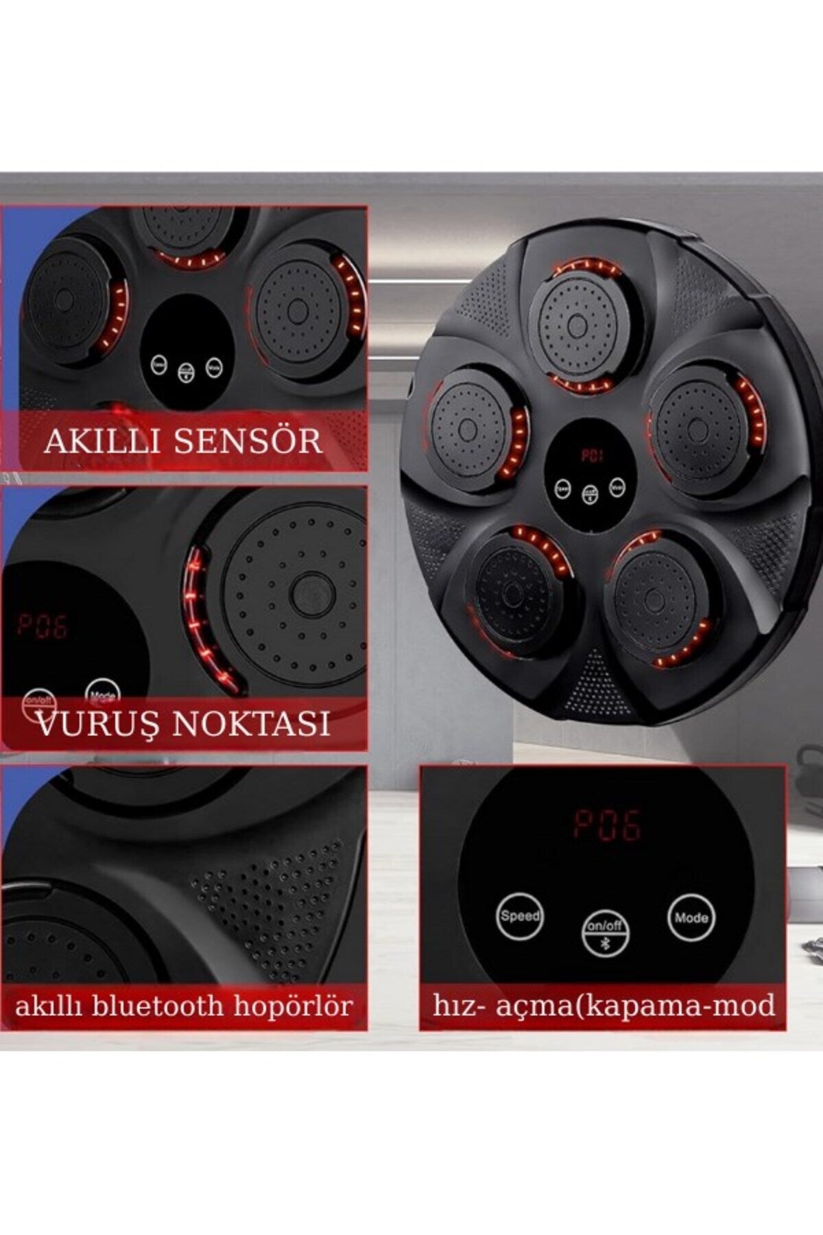 Akıllı Boks Eğitim Tahtası Boks Egzersiz Aleti Bluetooth Bağlantılı Boks Çalışma Aleti CKS454