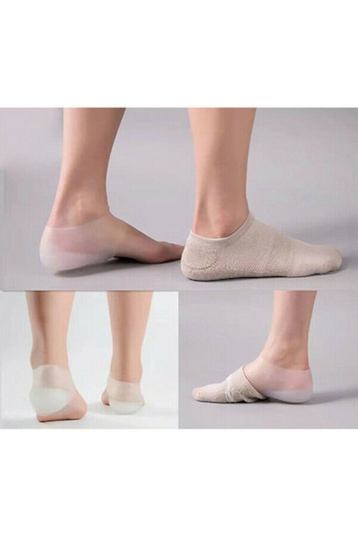 Boy Uzatıcı Tabanlık Şeffaf Gizli Topuk 3 Cm Ayakkabı Tabanlığı