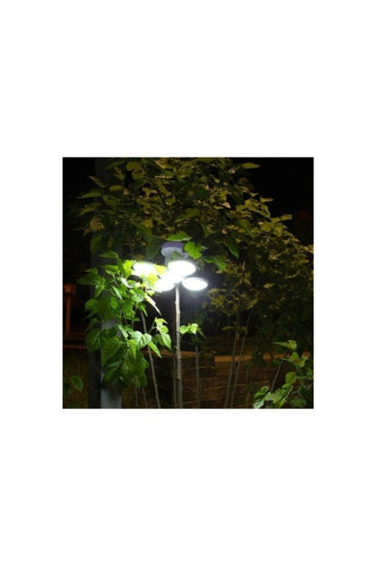 Solar Güneş Enerji Ve Usb Sarjlı 5 Kanatlı Bahçe Aydınlatma Led Askılı Pratik Kamp Lamba