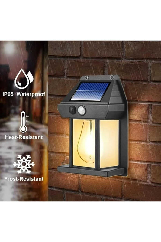Güneş Enerjili Bahçe Led Ampul Hareket Sensörlü Bahçe Led Su Geçirmez 3 Mod'lu Solar Led Unichrome