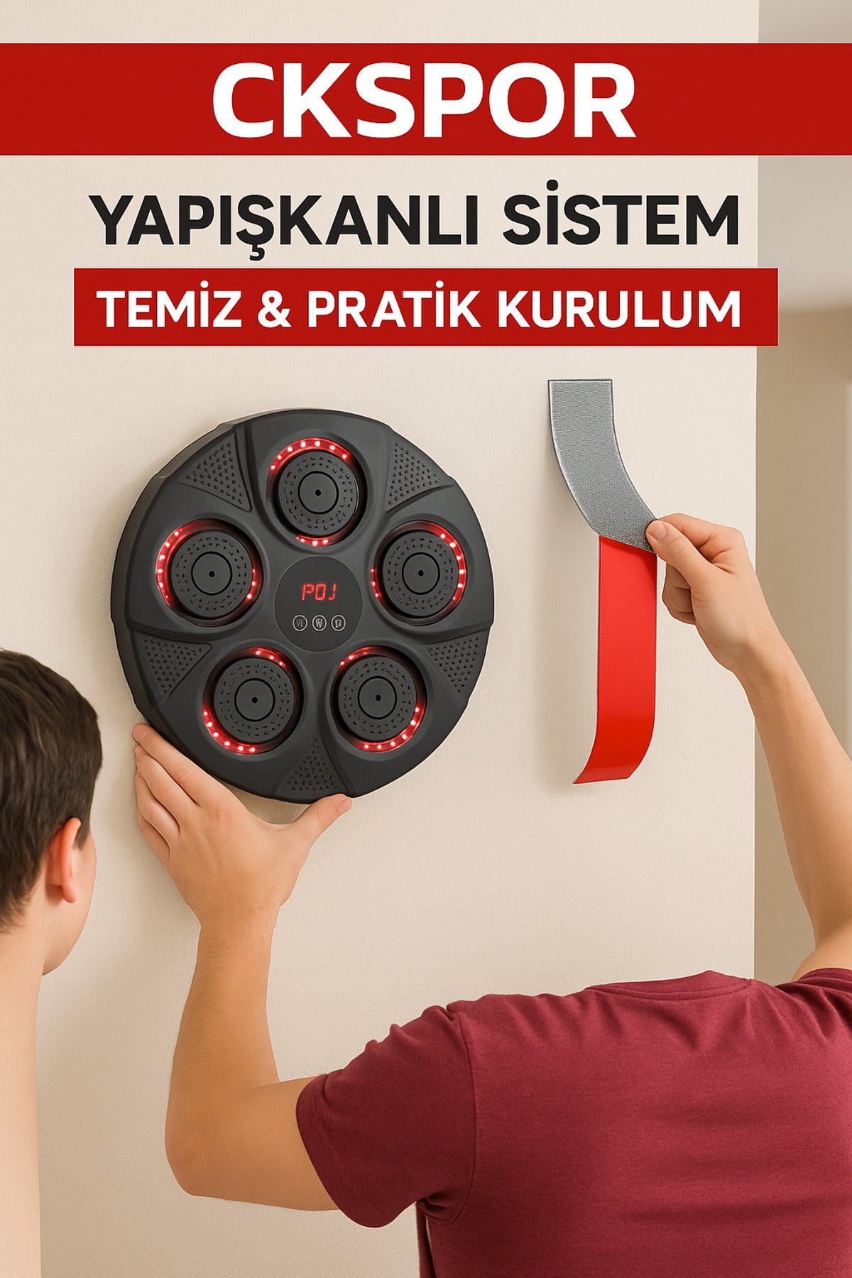 Akıllı Boks Eğitim Tahtası Boks Egzersiz Aleti Bluetooth Bağlantılı Boks Çalışma Aleti