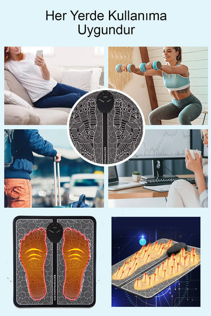 Ems Ayak Masaj Pedi Foot Massager Titreşimli Refleksloji Masaj Aleti