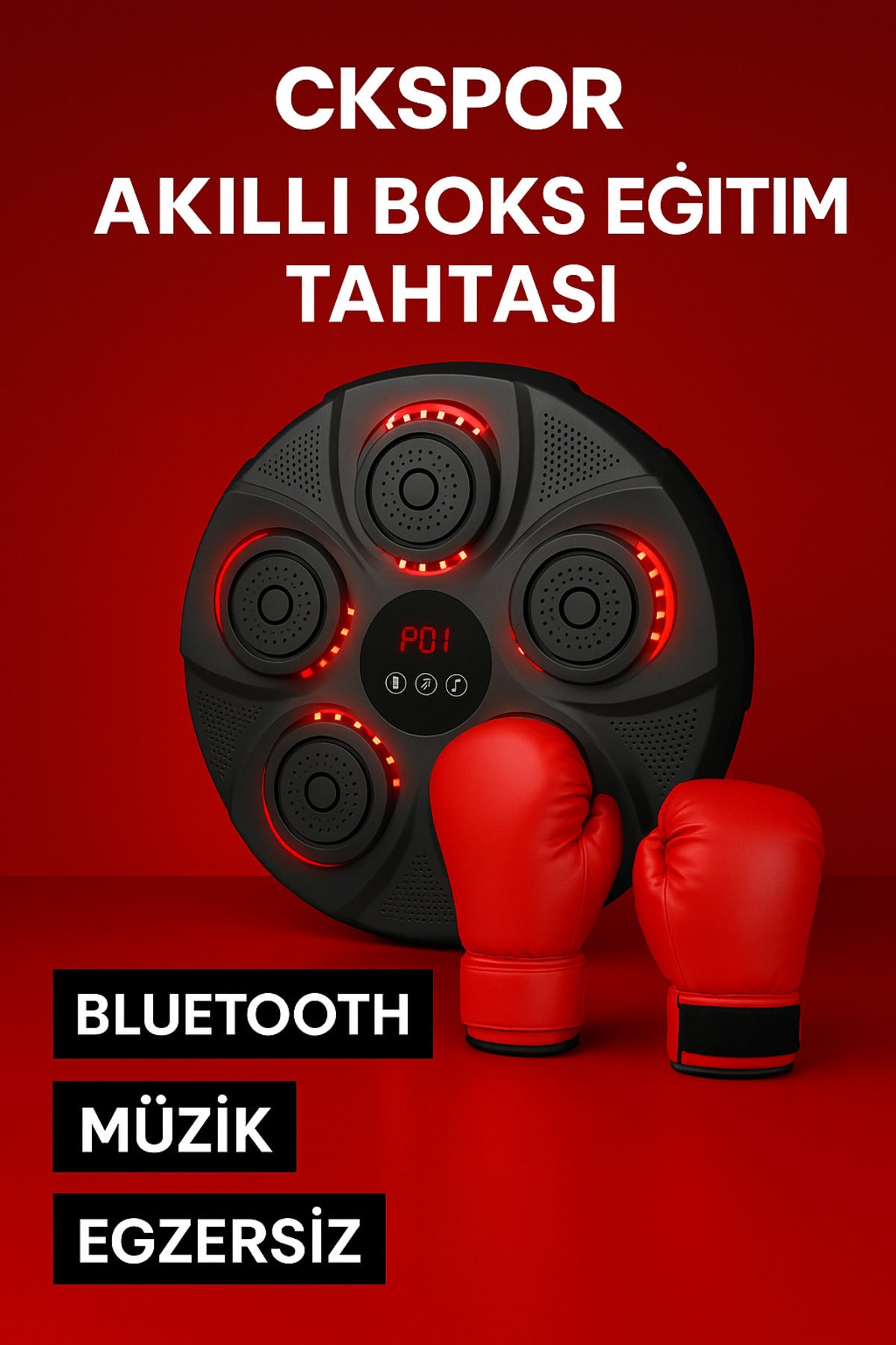 Akıllı Boks Eğitim Tahtası Boks Egzersiz Aleti Bluetooth Bağlantılı Boks Çalışma Aleti CKS454