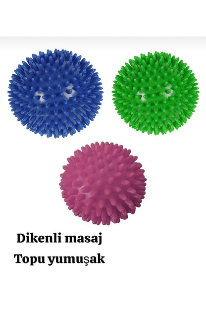 Dikenli Masaj Topu 6 cm Yumuşak Duyu Fizik Tedavi ve Egzersiz Topu