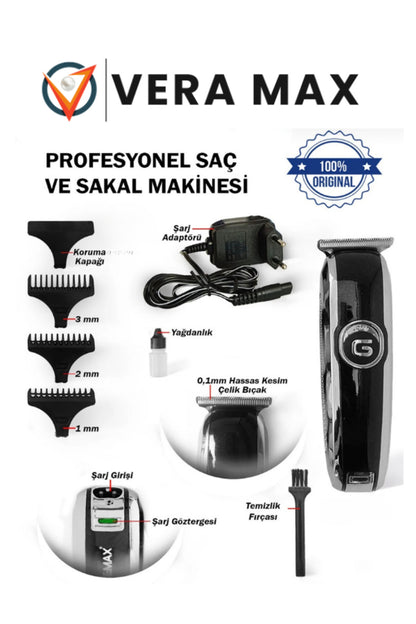 Şarjlı Kablosuz Kedi Köpek Tıraş Makinesi Evcil Hayvan Tüy Kesme Traş Makinesi Petshop Kuaför Hk-300
