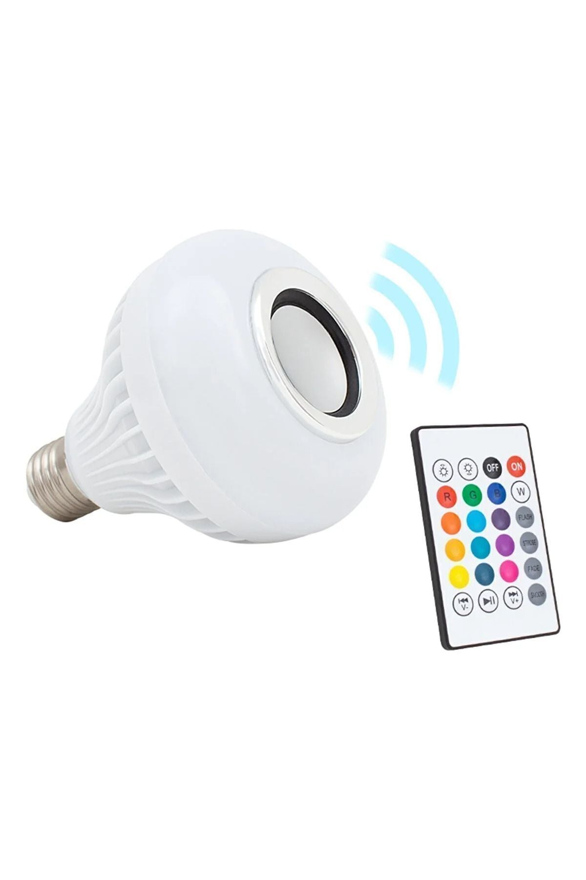 Ampul Şeklinde Bluetooth Hoparlör Müzik Çalar Rgb Ledli Lamba Kumandalı Mp3 Çalar Renk Değiştiren
