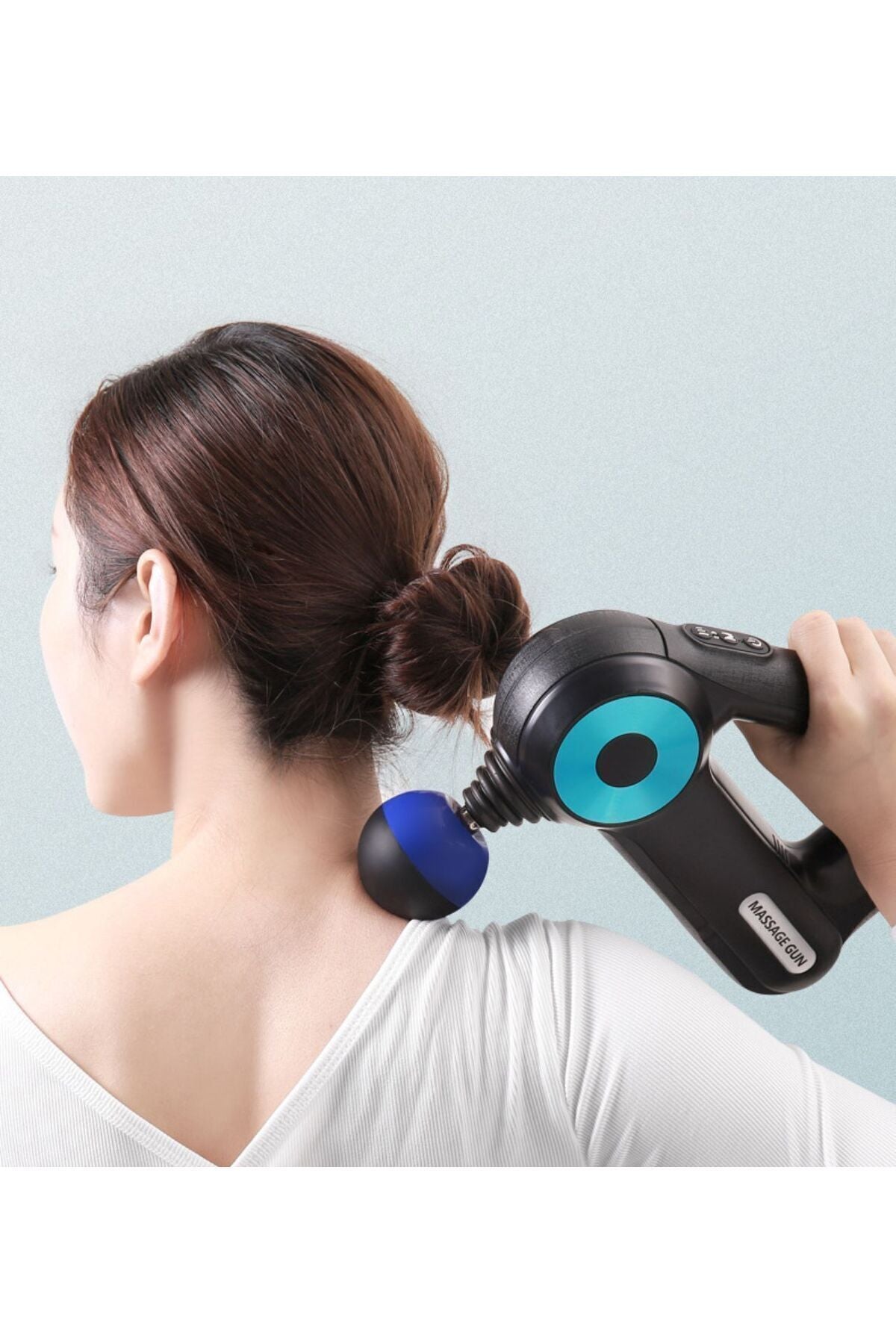 12 Masaj Başlıklı Tabanca Ergonomik Tasarım Kolay Kullanım Kablosuz Masaj Tabancası Kas Geliştirici