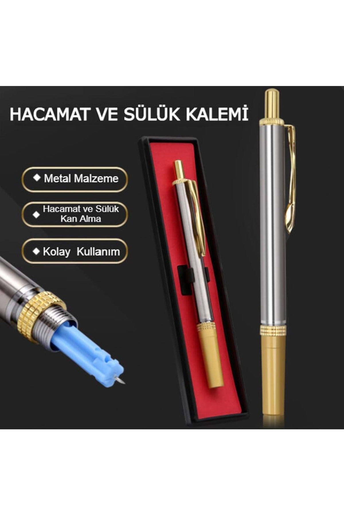Tek Iğneli Kalemi Yüz Cilt Vücut Masaj Metal Kalem Kolay Etkili Sonuçlar