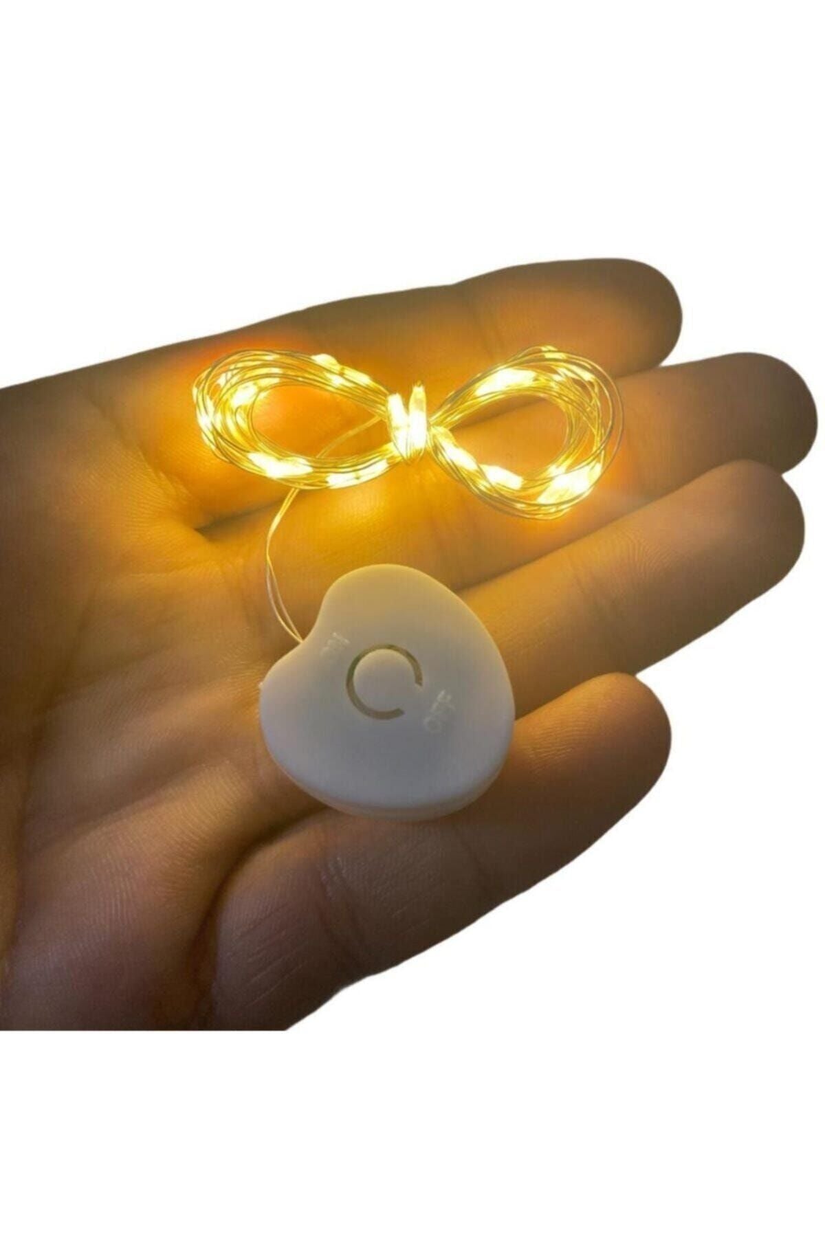 Peri Led Işık Kendinden Pilli 3 Mod Yanabilen 2 Mt Mini Pil Kutulu