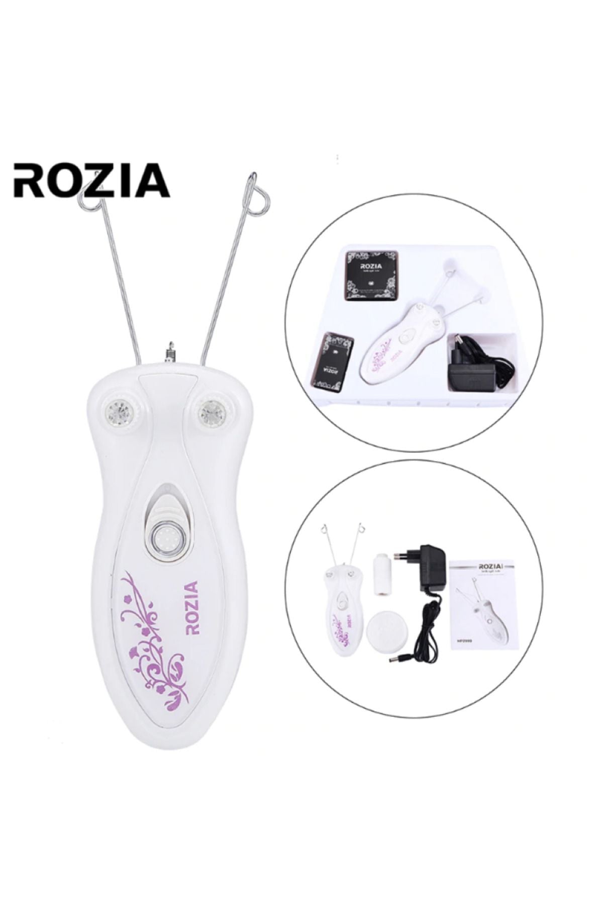 Rozia ipli tüy kıl alma makinesi epilatör şarjlı profesyonel epilasyon aleti