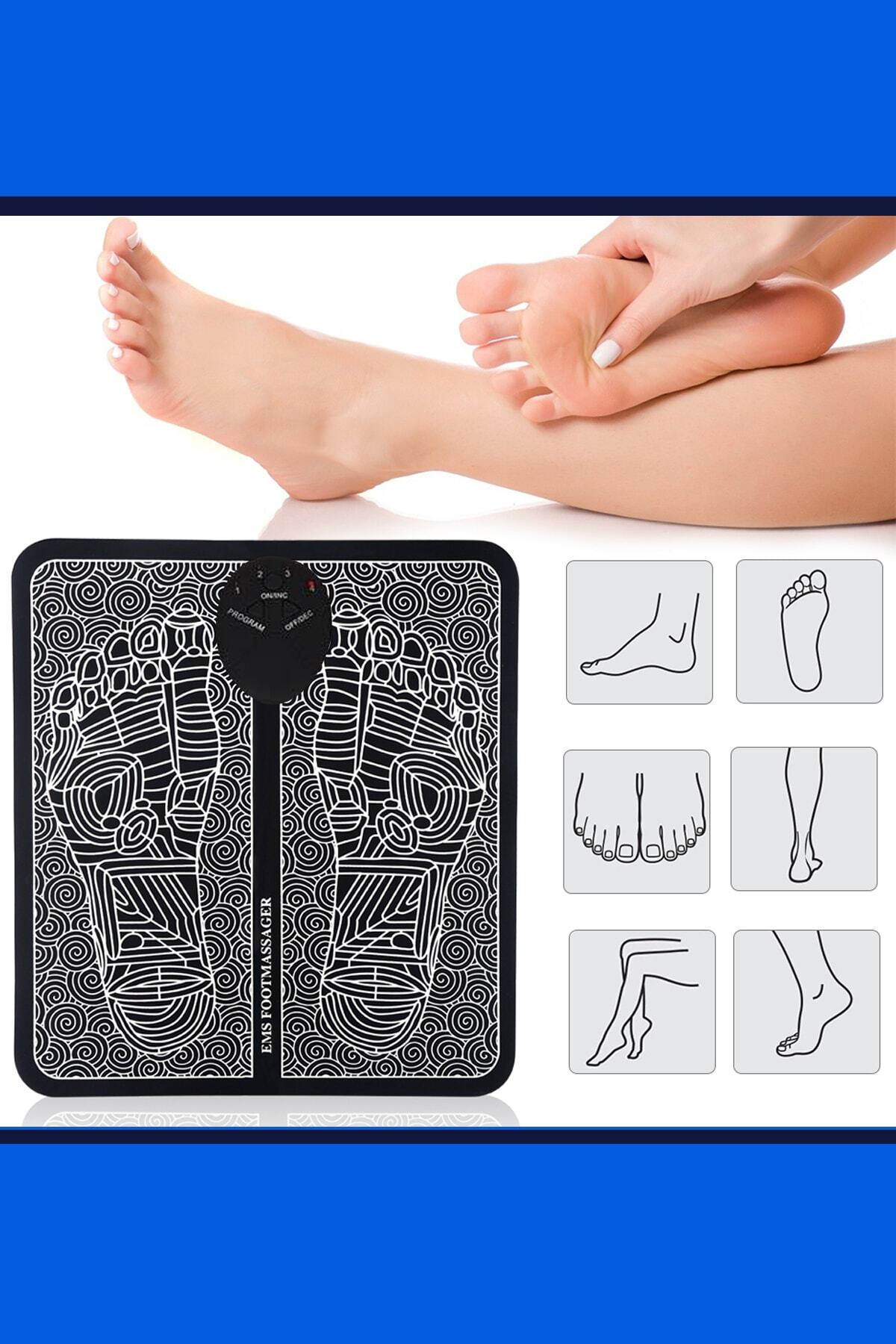 Ems Ayak Masaj Pedi Foot Massager Titreşimli Refleksloji Masaj Aleti