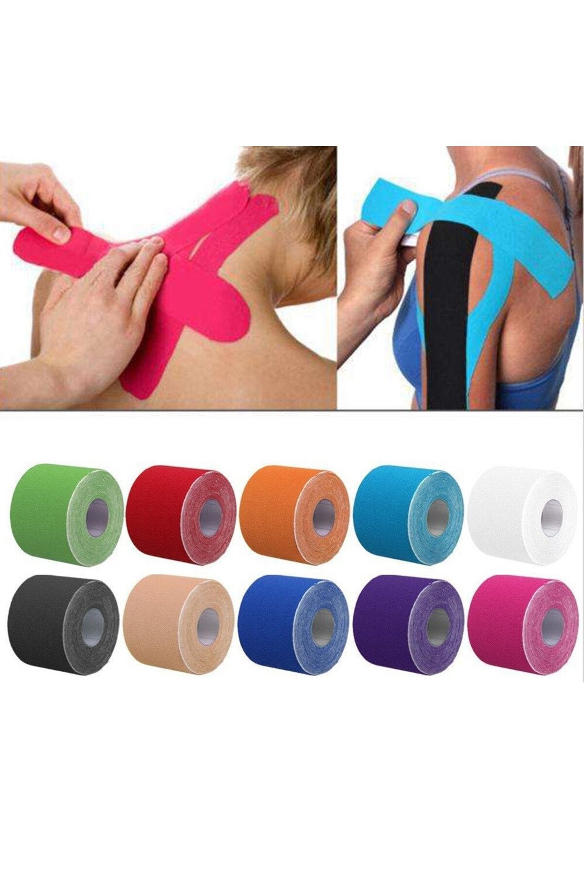 IRON KINESIO TAPE AĞRI BANDI 5CM X 5 MTR - SİYAH