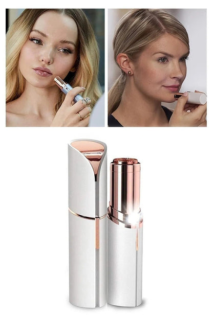 Ruj Şeklinde Yüz Tüy Temizleyici Tüy Alma Temizleme Brows Kaş Bıyık Tüy Epilasyon Aleti