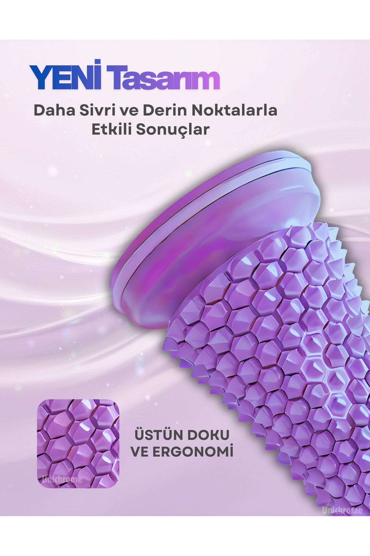 Ayak Masaj Silindiri - Derin Doku Masajı İçin Yüksek Performanslı Silindir Mor
