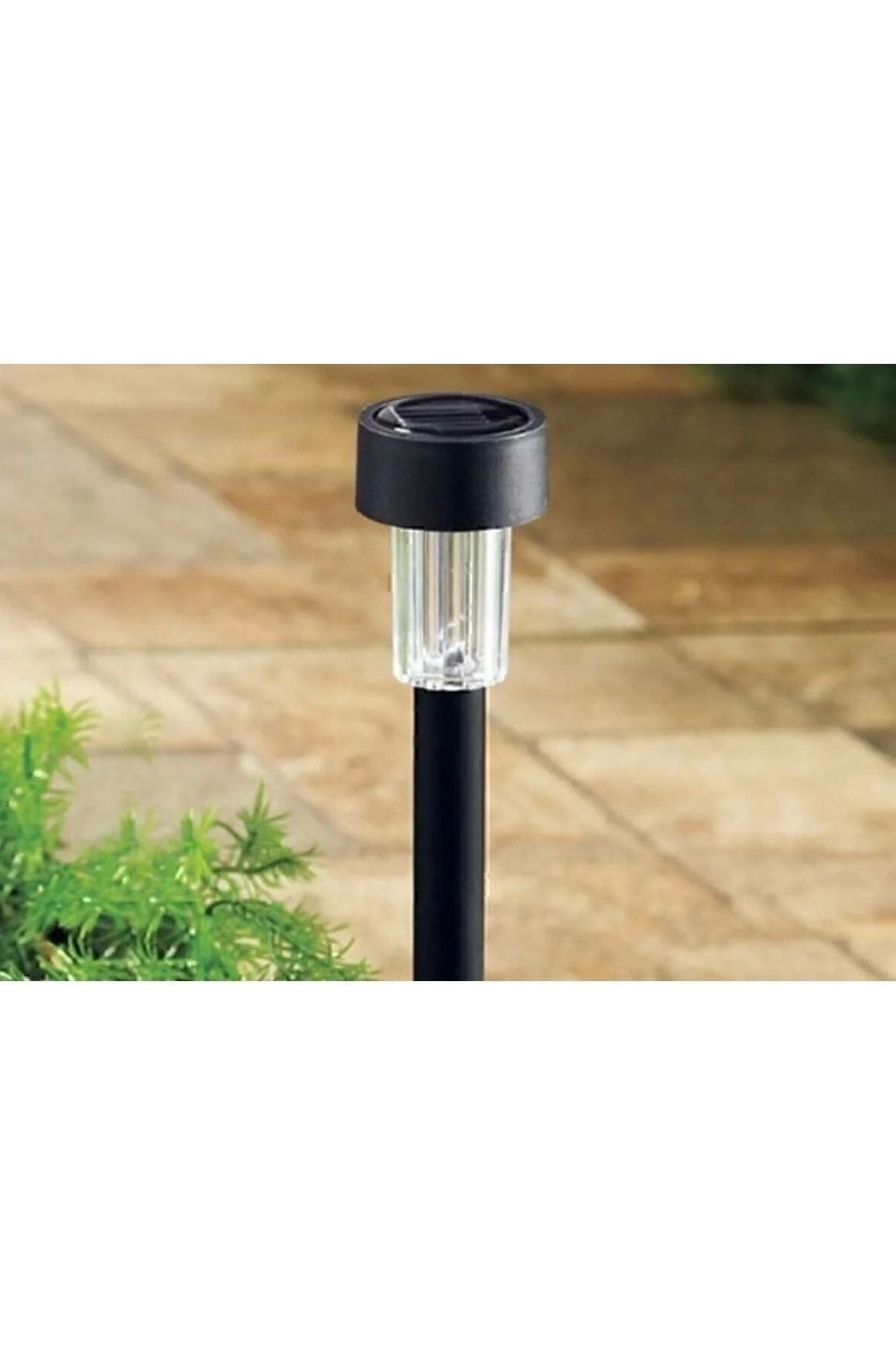 10lu 28 Cm Siyah Solar Saplama Güneş Enerjili Bahçe Işıklandırması Solar Aydınlatma