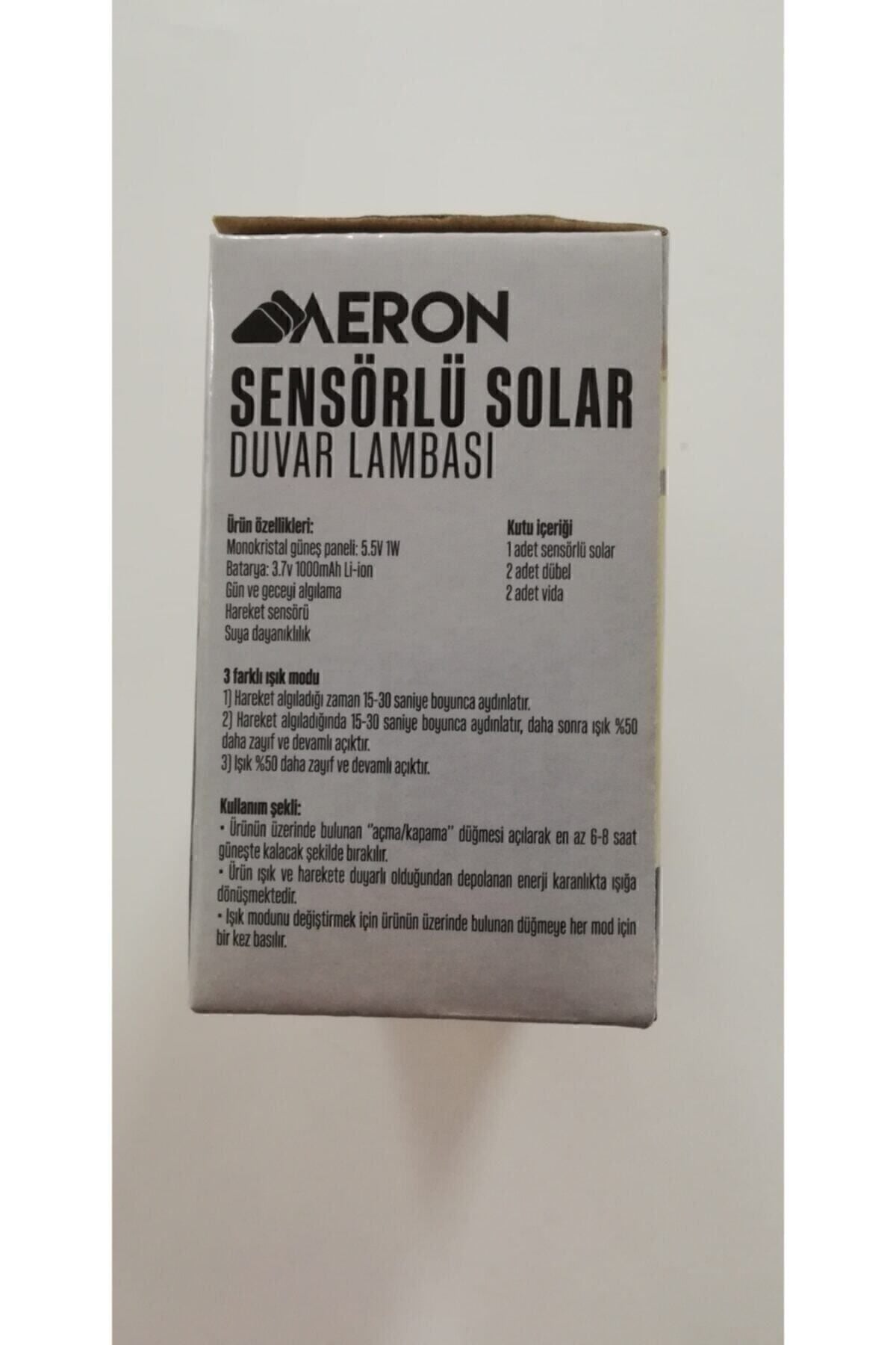 Sensörlü Solar Duvar Lambası