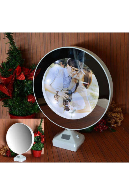 Photo Yuvarlak Led Sihirli Ayna Fotoğraf Çerçevesi