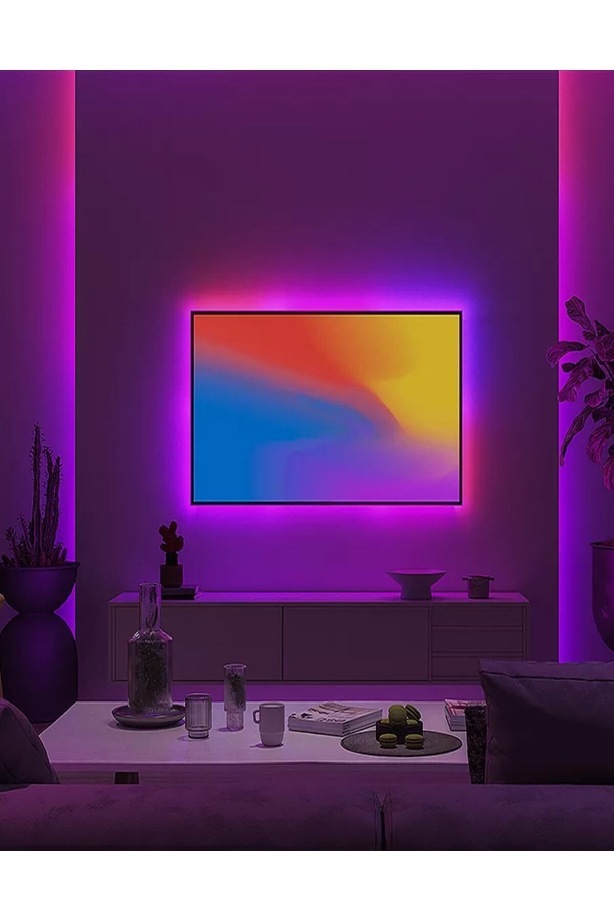 Led Lambader Oda Aydınlatma Sistemi Full Rgb Çok Özellik Full Renk Led Rbg Lambader