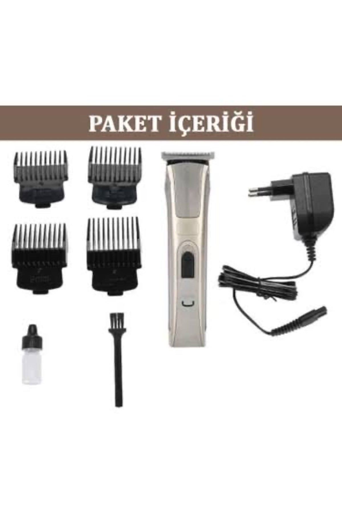 Gümüş Deraling Tıraş Makinesi Saç Sakal Vücut Profesyonel Tıraş Makinesi 2 Yıl 30 - 60 dk Yok Yok S