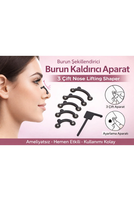 3D Burun Kaldırıcı Aparat Ameliyatsız Burun Şekillendirici Nose Lifter Silikon Burun Estetik Aparatı