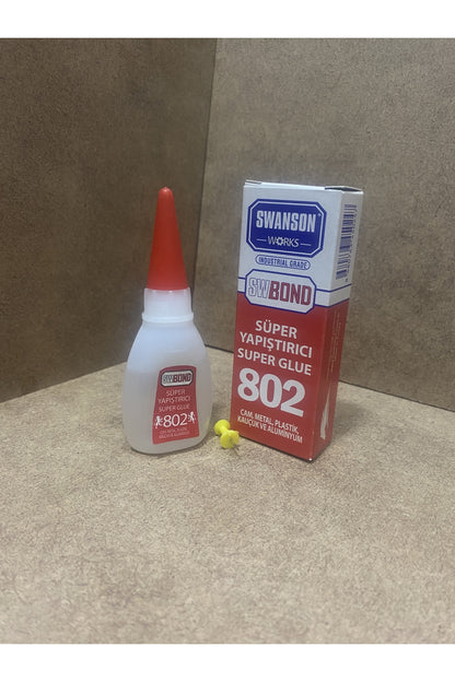 802 Süper Kapon yapıştırıcısı Cam Metal Ahşap Metal Plastik Alüminyum