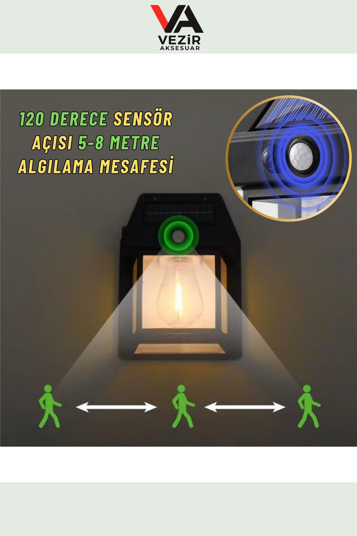 Güneş Enerjili LED Bahçe & Balkon Apliği – Şık, Dayanıklı ve Tasarruflu Aydınlatma TRY99144