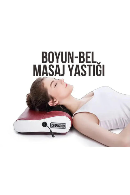 Boyun ve Bel Masaj Yastığı – Isıtmalı Elektrikli Rahatlatıcı Masaj Aleti