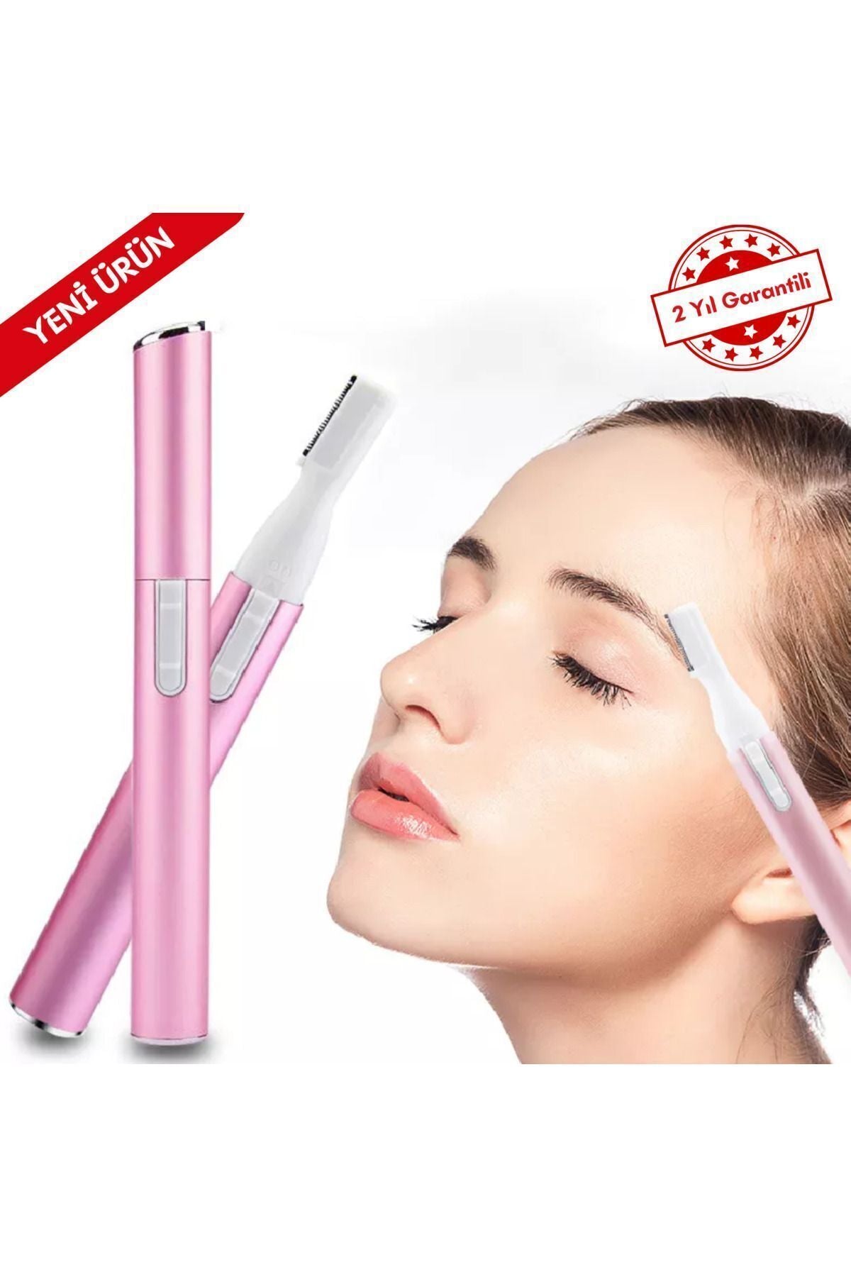2 In 1 Şarjlı Kulak Burun Kılı Alma ve Temizleme Tüy Kesme Ense Favori Düzeltme Tıraş Makinesi