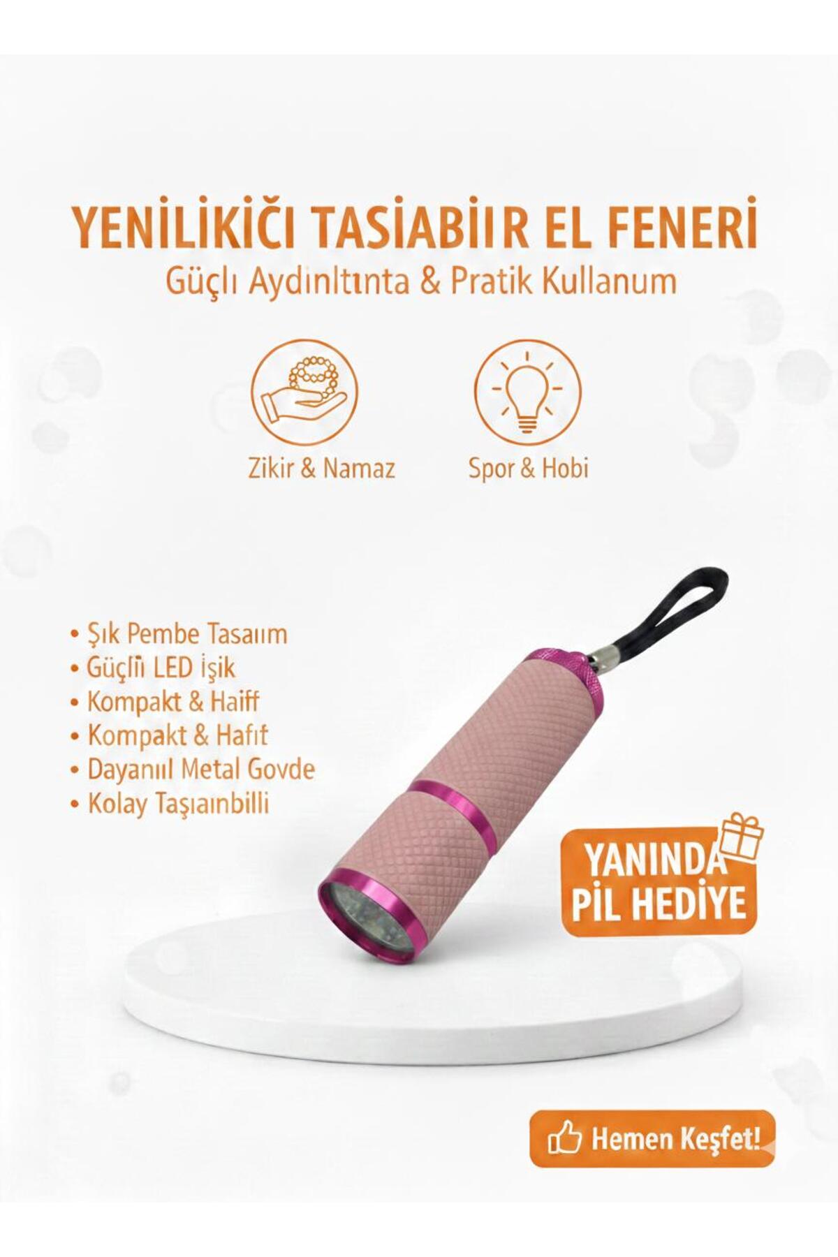 Mini LED El Feneri Anahtarlık – Taşınabilir, Güçlü Işık, Kamp & Acil Durum Feneri
