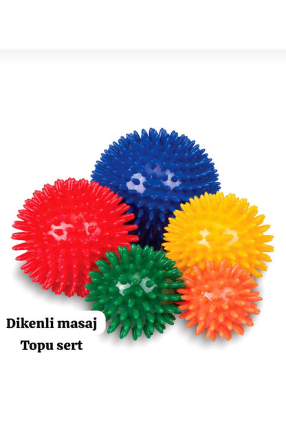 Dikenli Masaj Topu 6 cm Yumuşak Duyu Fizik Tedavi ve Egzersiz Topu