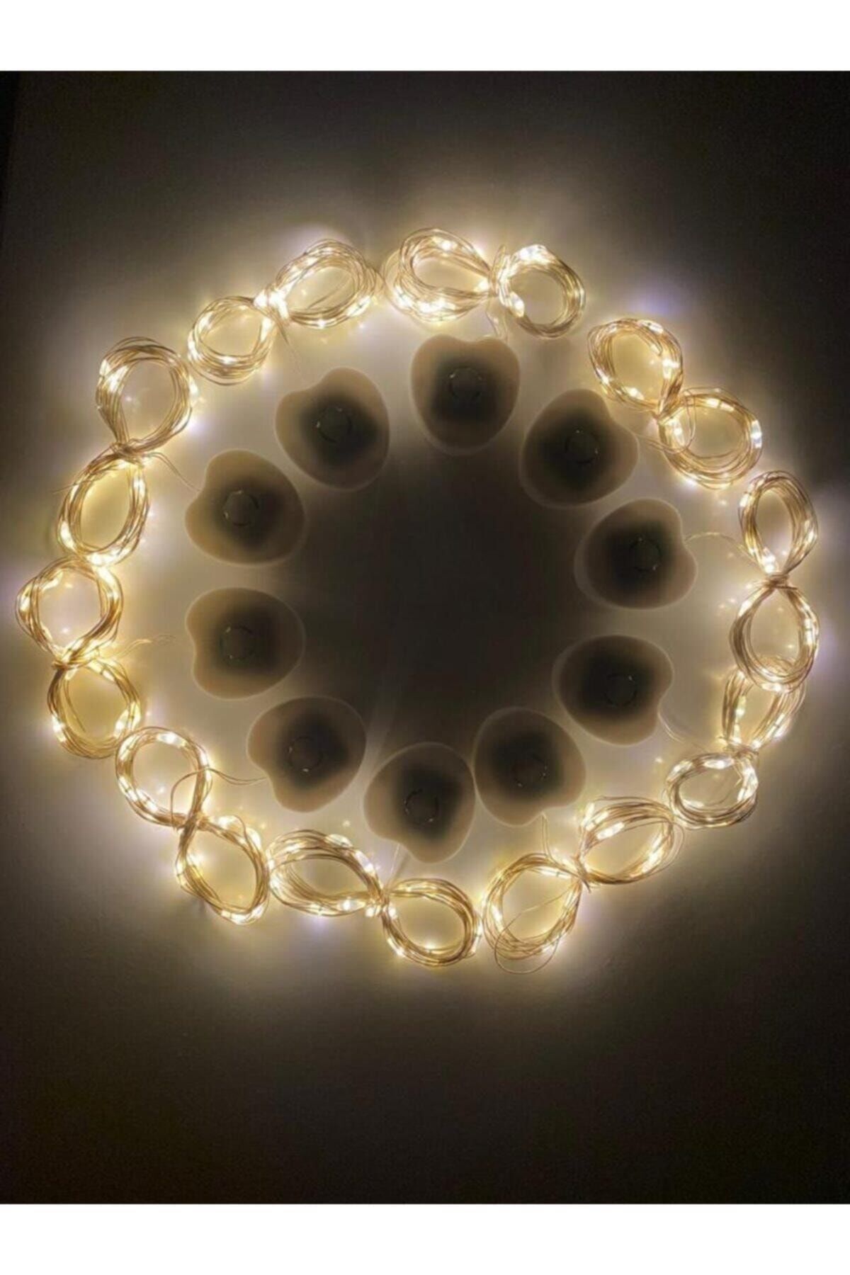 Peri Led Işık Kendinden Pilli 3 Mod Yanabilen 2 Mt Mini Pil Kutulu