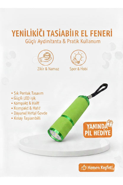 Mini LED El Feneri Anahtarlık – Taşınabilir, Güçlü Işık, Kamp & Acil Durum Feneri