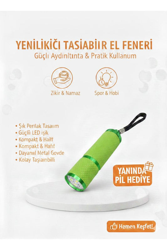 Mini LED El Feneri Anahtarlık – Taşınabilir, Güçlü Işık, Kamp & Acil Durum Feneri