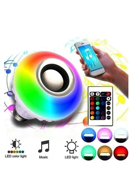 Nanopro Hoparlör Akıllı Rgb Ledli Ampul Müzikli Lamba Ses Bombası Led Music Bulb/app