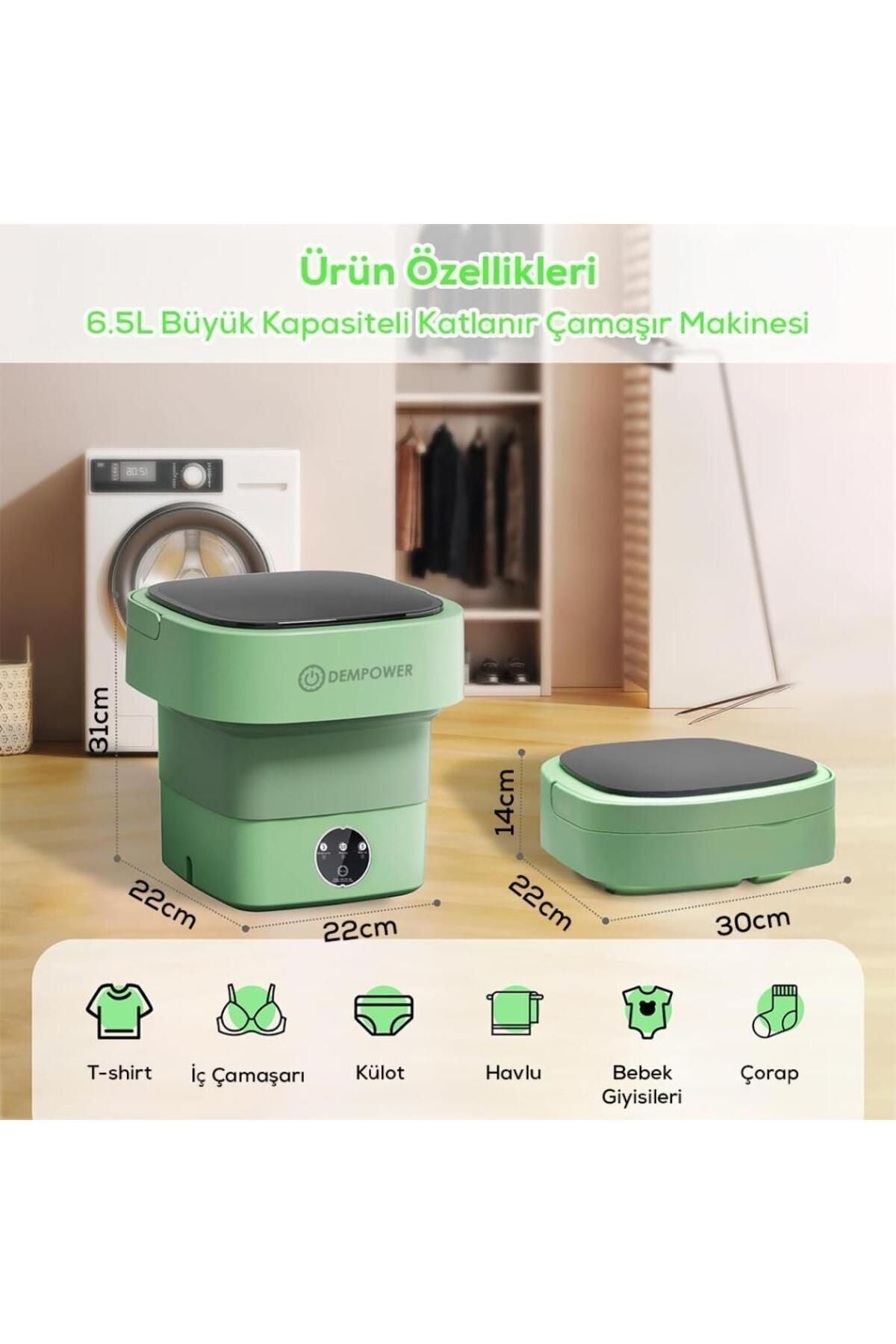 Katlanabilir Çamaşır Makinesi - Seyahat, Kamp Ve Küçük Yaşam Alanları Için Ideal