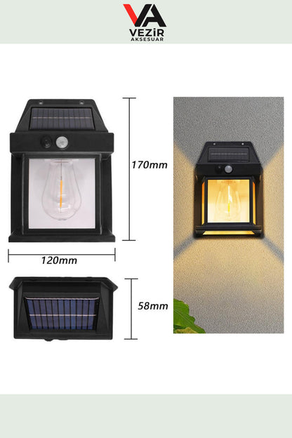 Güneş Enerjili LED Bahçe & Balkon Apliği – Şık, Dayanıklı ve Tasarruflu Aydınlatma TRY99144