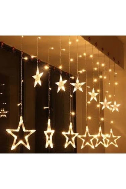 Dekoratif Perdelik yıldızlı Peri Led Gün Işığı Dekor Mekan Süsleme Ev Romantizm Işığı led ışık