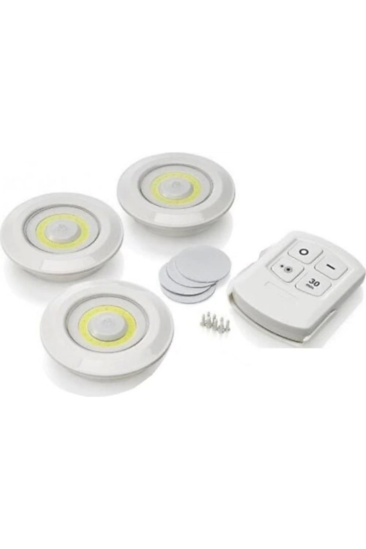 Kablosuz Uzaktan Kumandalı 3lü Led Lamba Seti - CHTBIL4671-2501