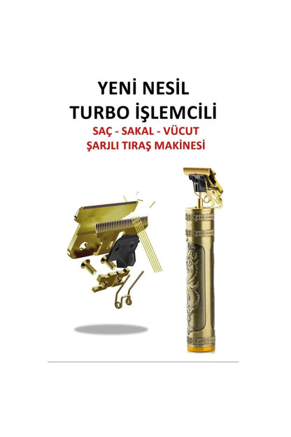 Şarjlı Tıraş Makinesi Saç Sakal Lazer Epilasyon Öncesi Kol Bacak Yanak Koltuk Altı Vücut