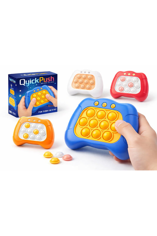 Elektronik Pop It Quick Push Oyunu – Işıklı Sesli Stres Azaltıcı Zeka ve Refleks Oyuncağı