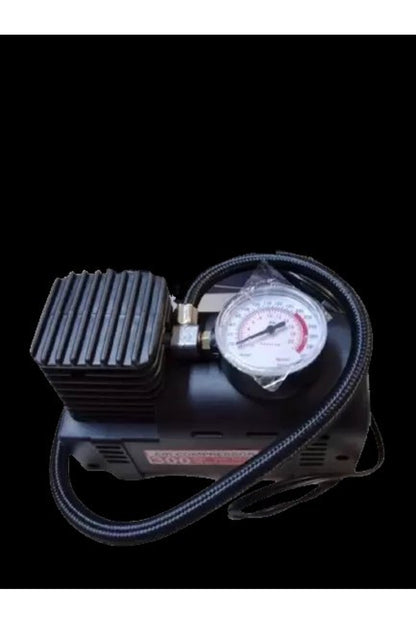 Hava Kompresörü 12V 300 PSI Göstergeli Çakmaklık Girişli Lastik Şişirici Pompa