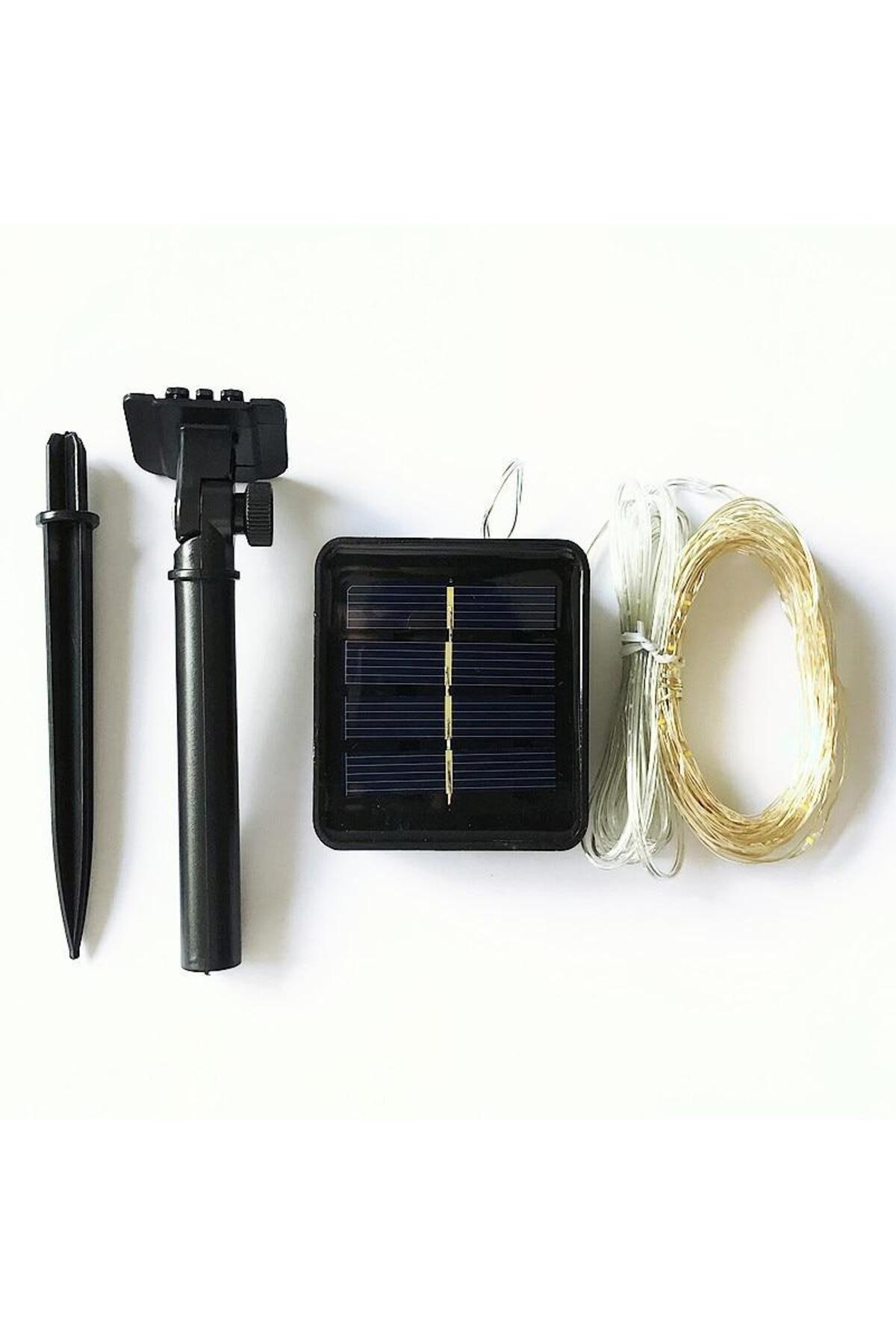 Güneş Enerjili Solar Bahçe Aydınlatması – 20 Ledli Dekoratif Beyaz Fener Zinciri