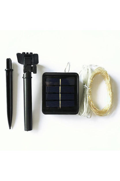 Güneş Enerjili Solar Bahçe Aydınlatması – 20 Ledli Dekoratif Beyaz Fener Zinciri
