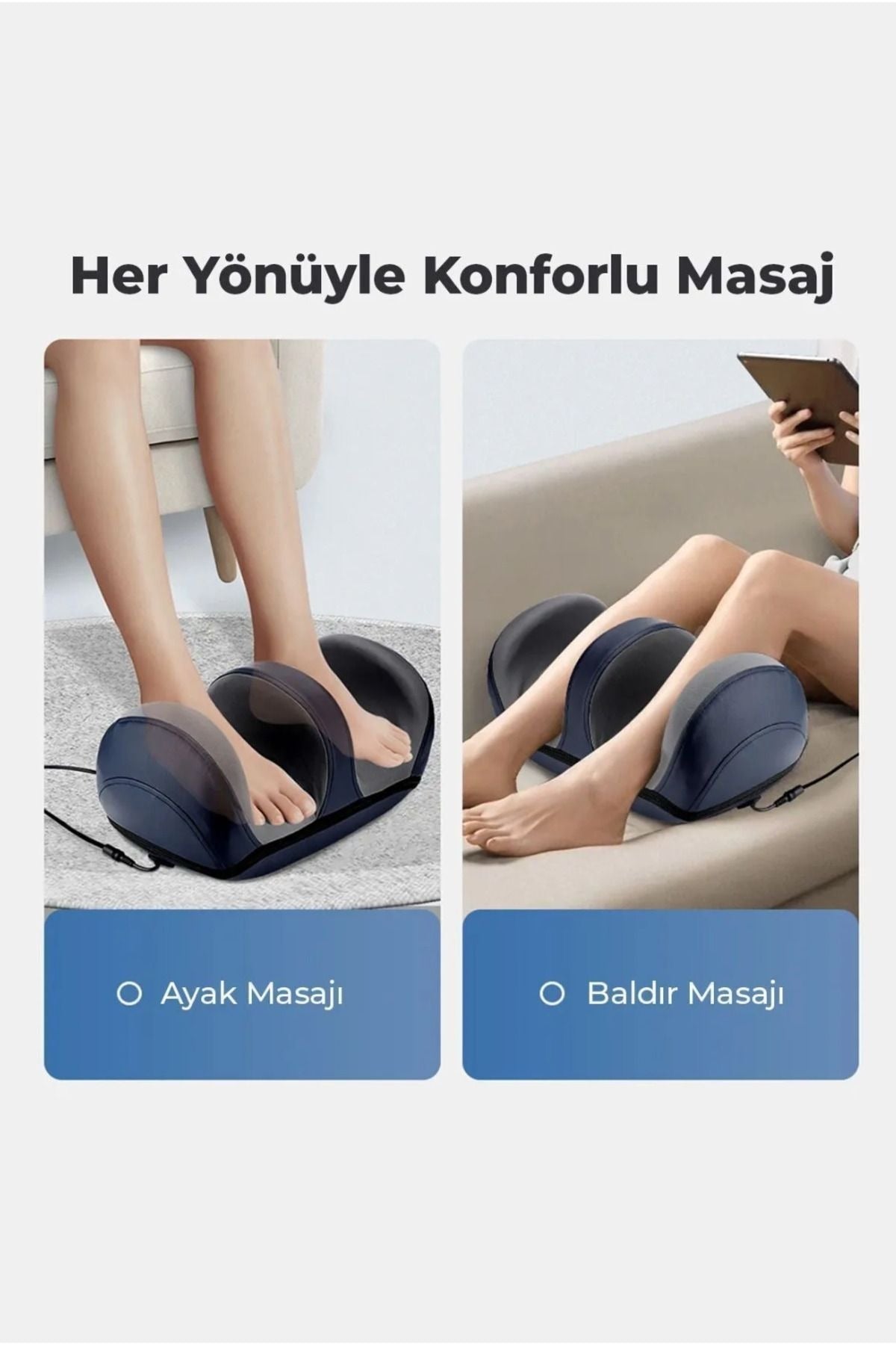 Yeni Elektrikli Ayak Masaj Aleti Baldır Sıcak Derin Yoğurma Ev Ofis Kullanımı Sağlık Bakımı
